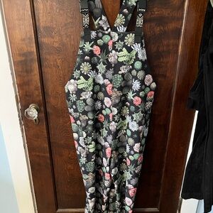 Kavu Succulent Print Overalls